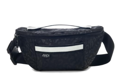 Image Title The ANDI - Bum Bag Black Leopard Reflective
